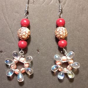Hand beaded earrings